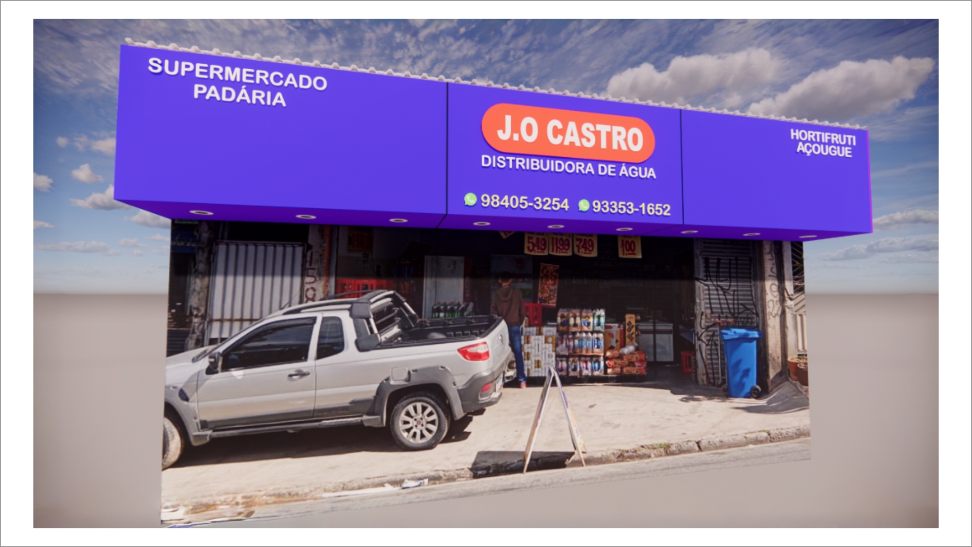 Projeto 3D de fachada