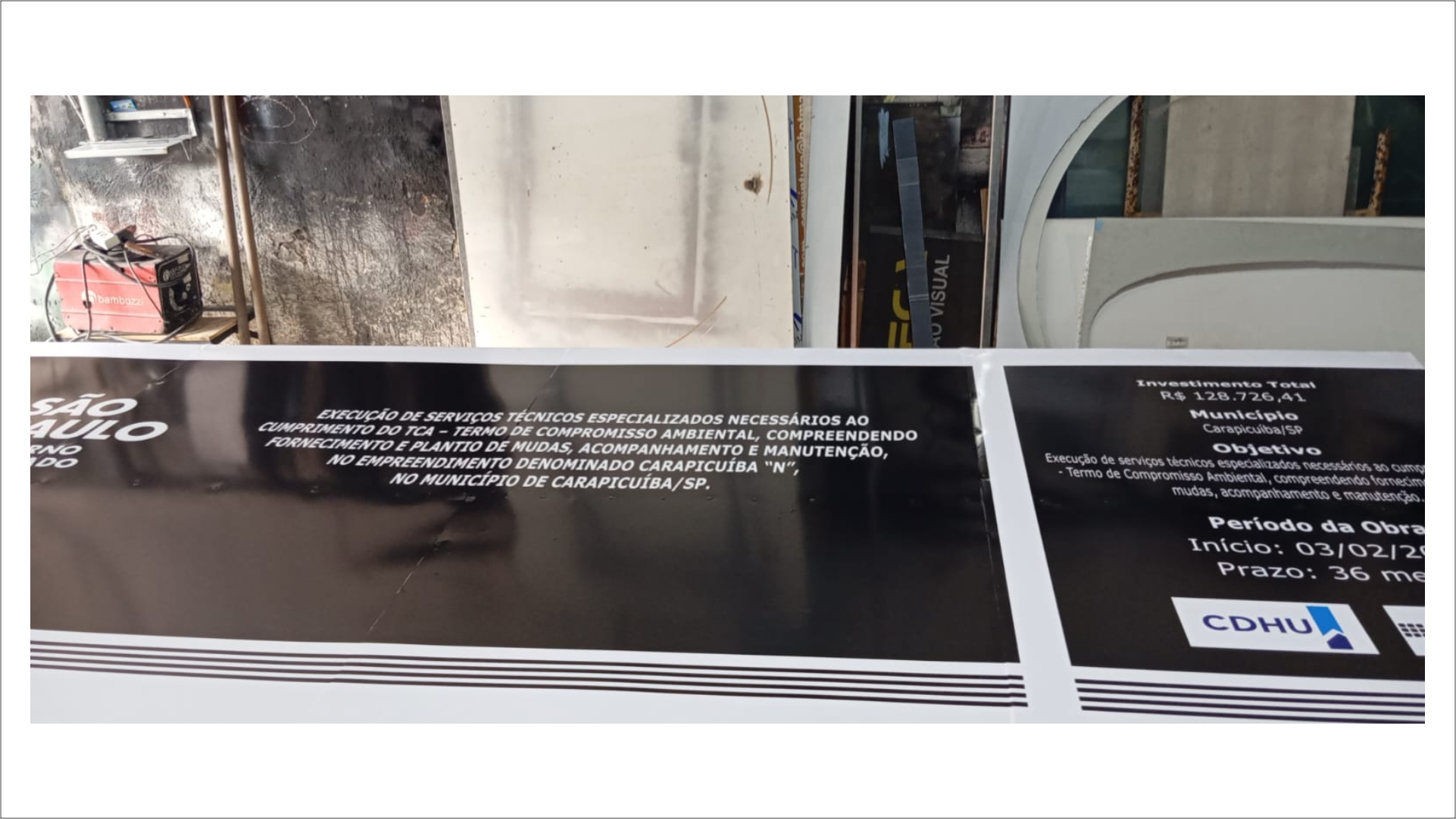 Totem de sinalização