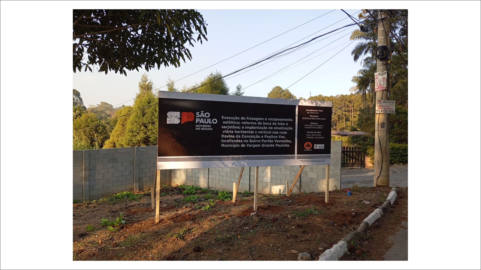 Totem de sinalização