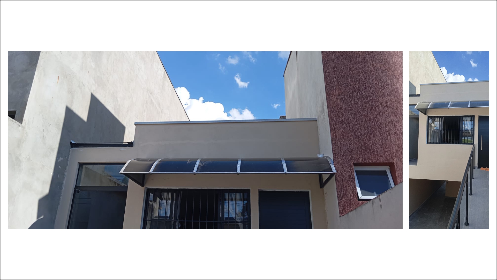 Toldo fixo em academia