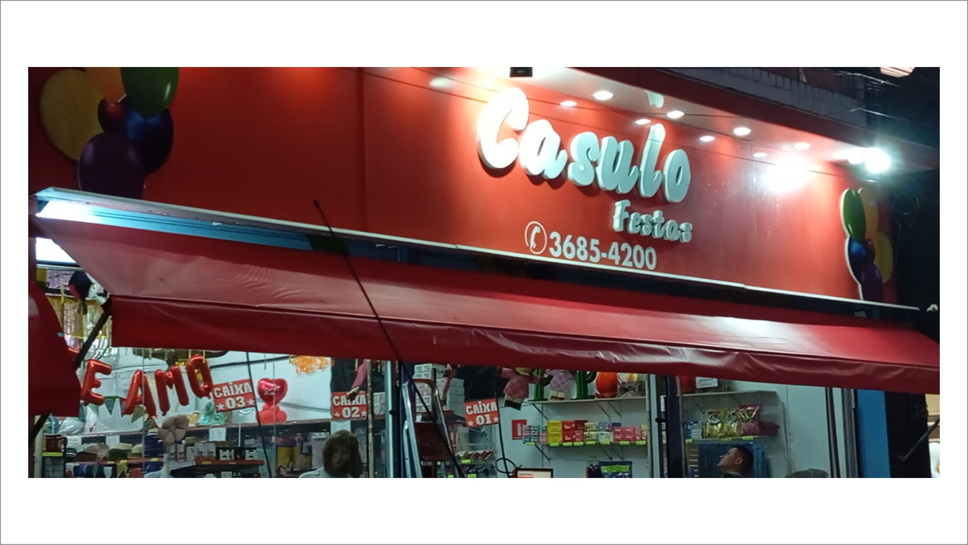 Toldo fixo em academia